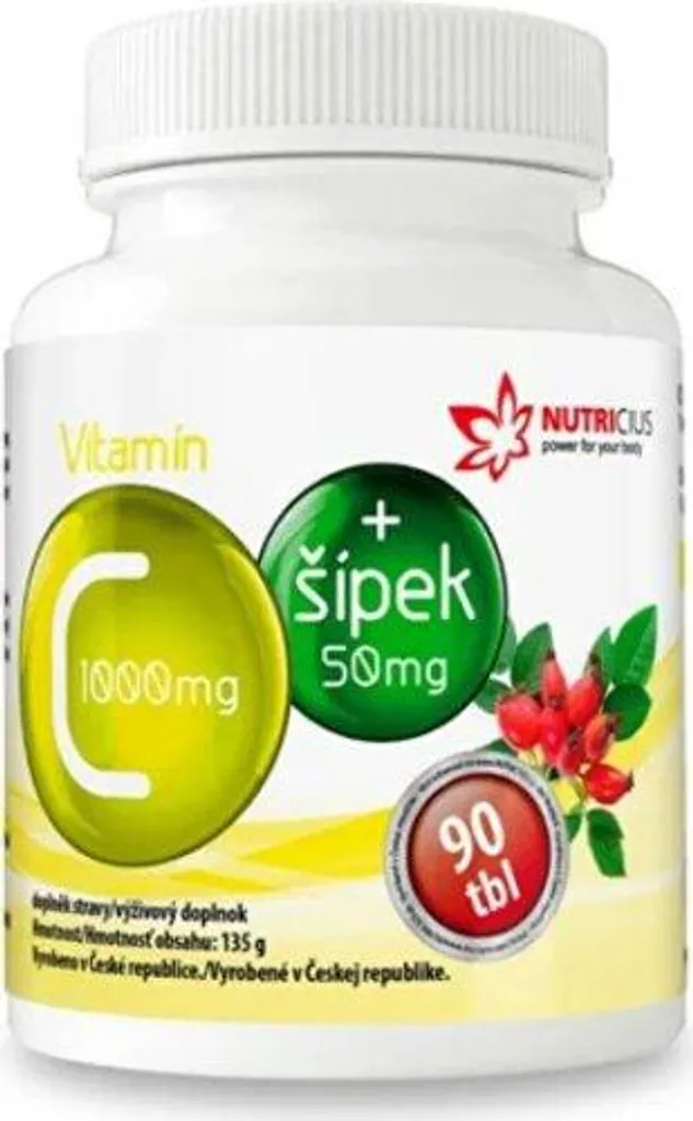 Complément Vitamine C 1000 mg avec Églantier - 90 Comprimés Énergie