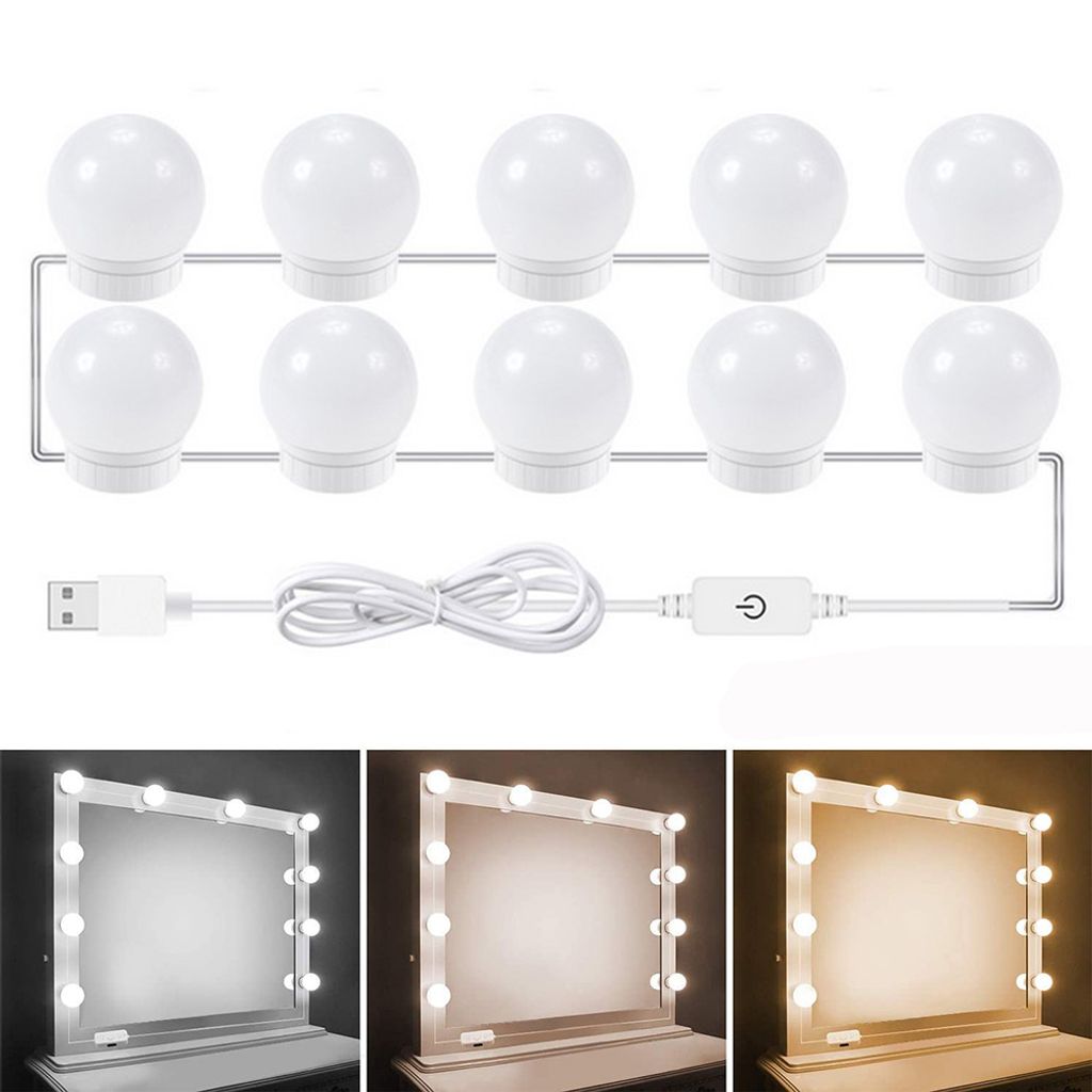 LED Schminkspiegel Schmink-Lampe Licht Spiegelleuchte für Make Up Schminktisch 