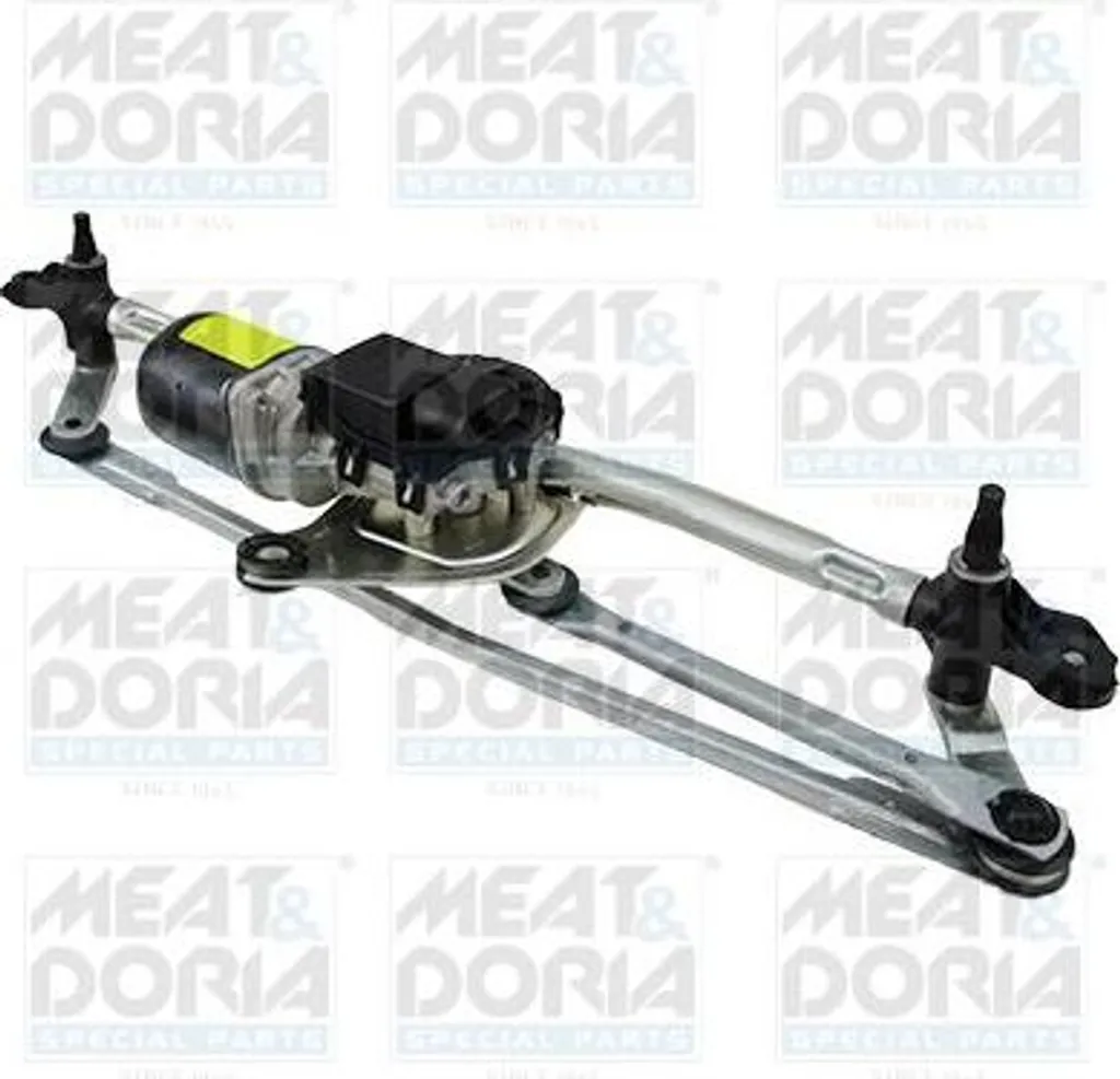 Mécanisme d'essuie-glaces Meat & Doria 207062 pour Fiat Qubo