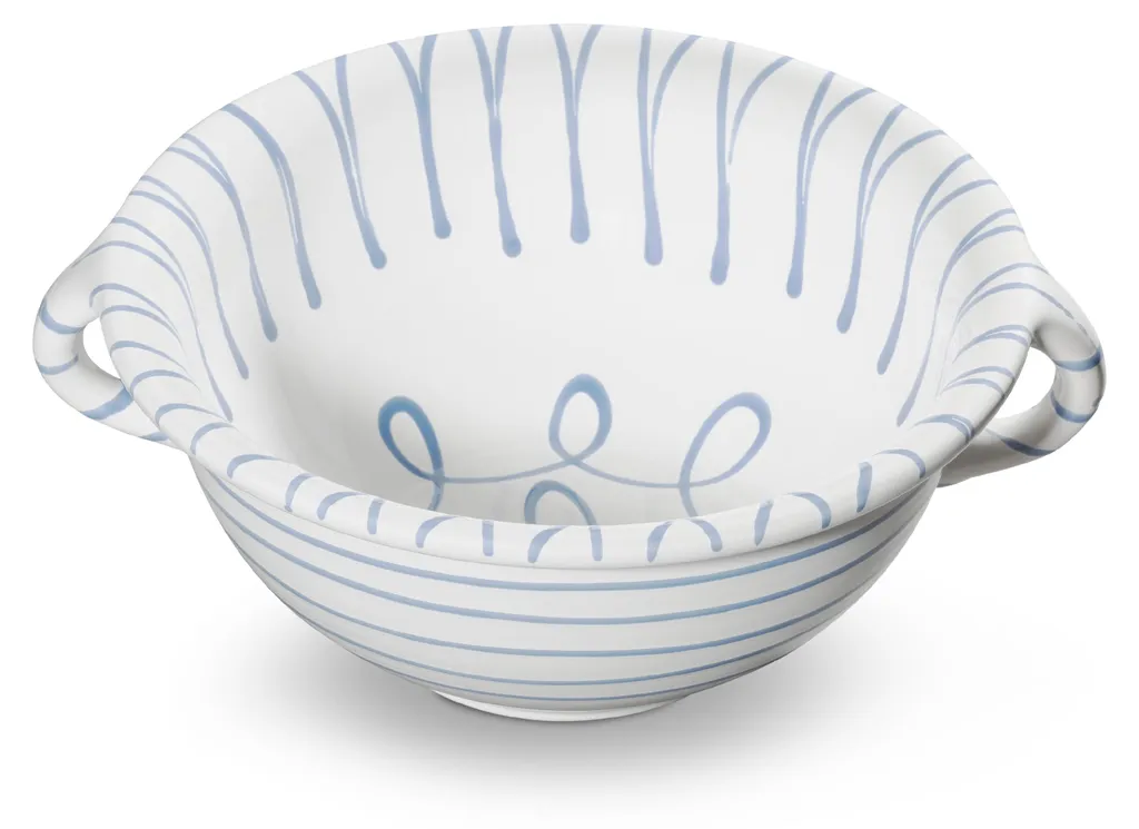 Saladier Gmundner Keramik 25cm - Fini la Vaisselle Terne avec le Flammé Bleu