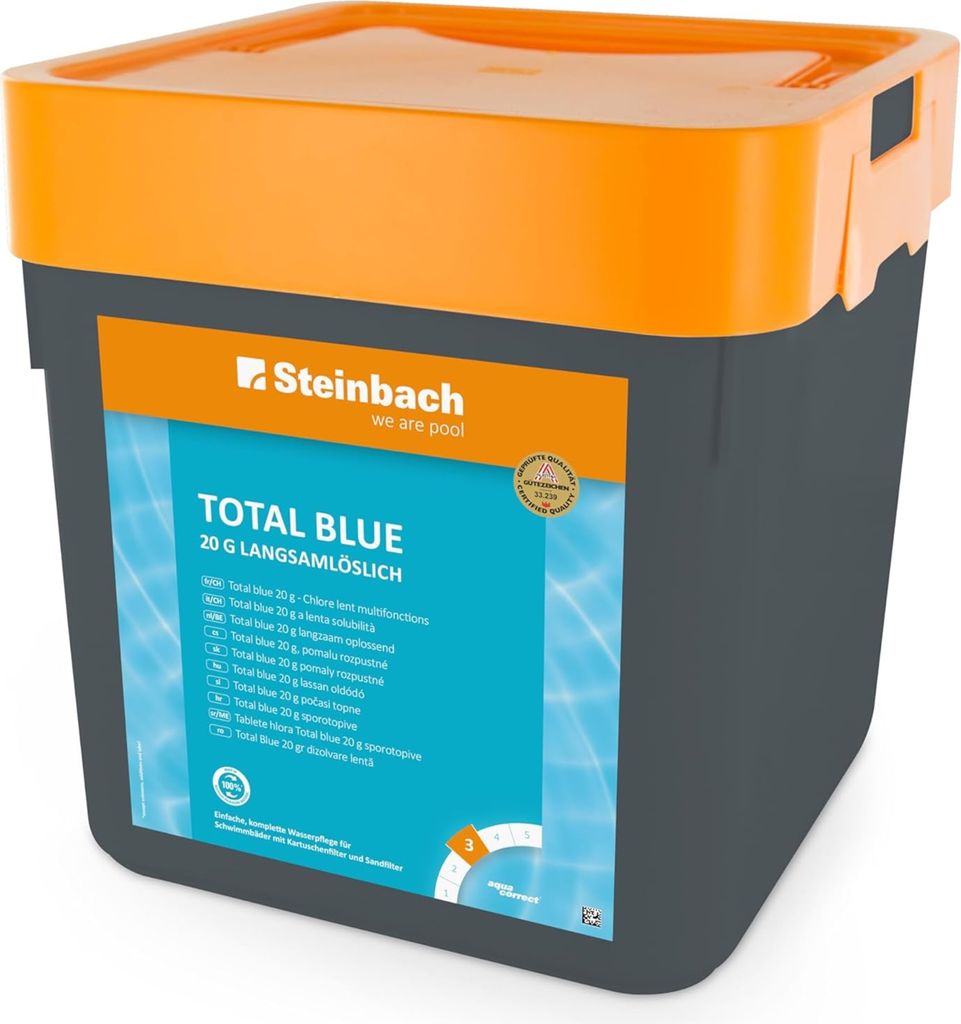 Steinbach | Poolpflege Total Blue | langsamlösliche Produktbild 