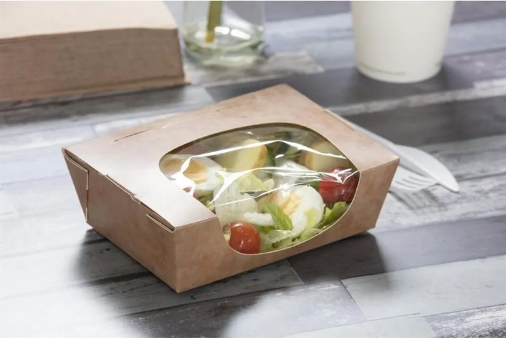 Boîte salade 825 ml pour snacking et vente à emporter écoresponsable - 9
