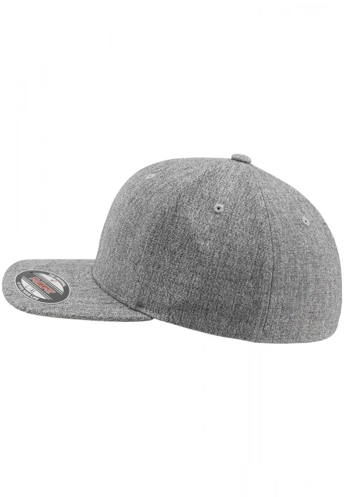 Berretto Flexfit 6277PS Heather Grey S/M | Visiera Nera Professionale - 16
