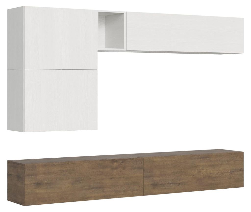 Zusammensetzung der Wohnzimmerwand H16 L.268 T.39,2 Produktbild 