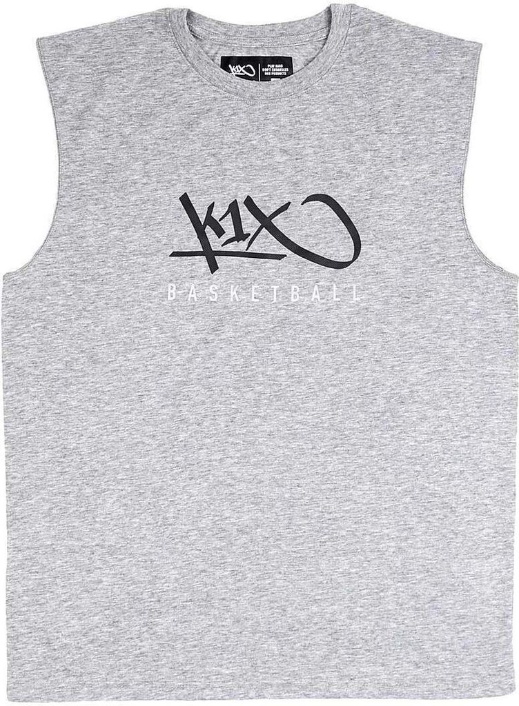 K1X Hardwood | Sleeveless Basketball Tee mk3, Farbe:Grau, Kleidergröße:3XL