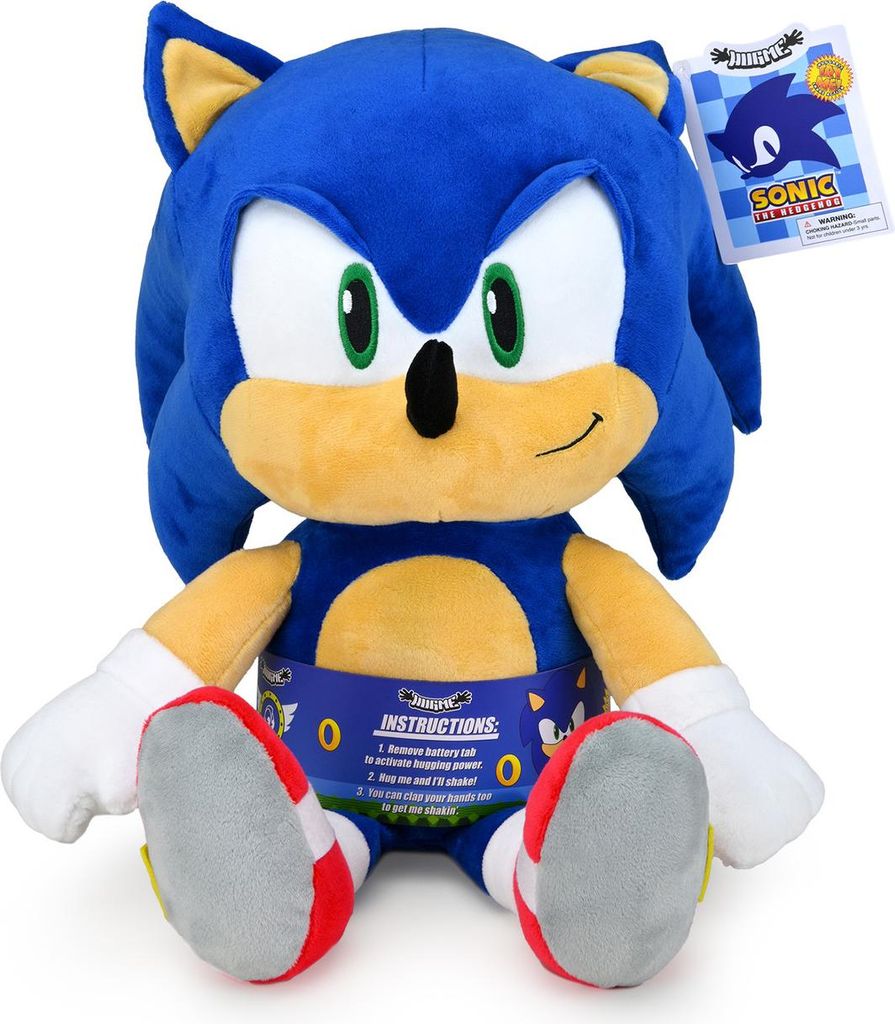Sonic The Hedgehog Hugme Vibrating Soft Toy - Size Produktbild 