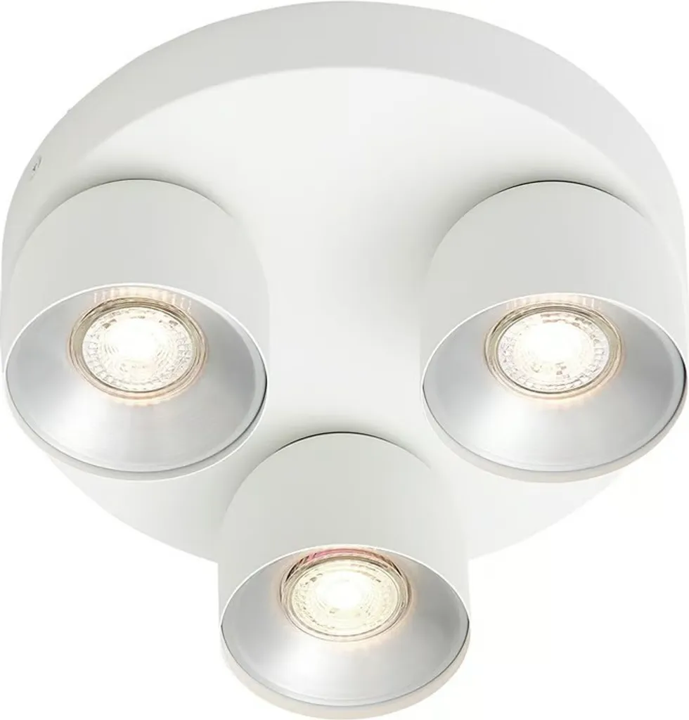 Spot de plafond LED orientable sur rail Nordlux Pichet blanc 3 lumières