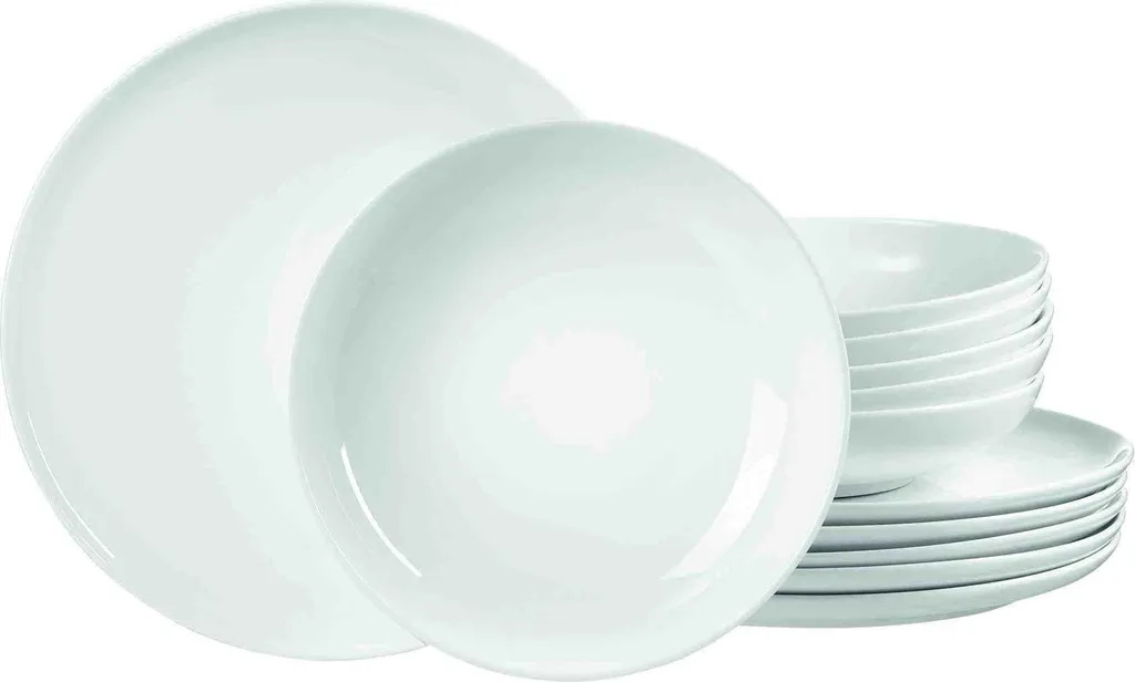 Ritzenhoff & Breker 407167 Servizio da tavola Skagen - 12 pezzi, porcellana, bianco - 1