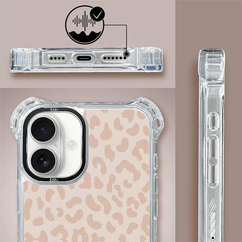 IBIZU DropGuard Ultra iPhone 16: Cover MagSafe Boho Leopard