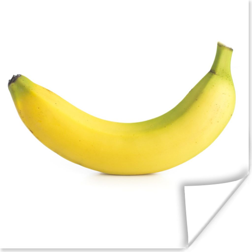 MuchoWow Poster Banane - Gelb - Obst 30x30 cm - Wandposter - Printing