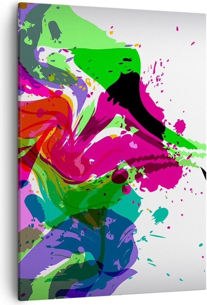 Bild auf Leinwand - Leinwandbild - Einteilig - Frau Gesicht Lippen Make-up - 50x70cm - Wand Bild - Wanddeko - Wandbilder - Leinwanddruck - Wanddeko...