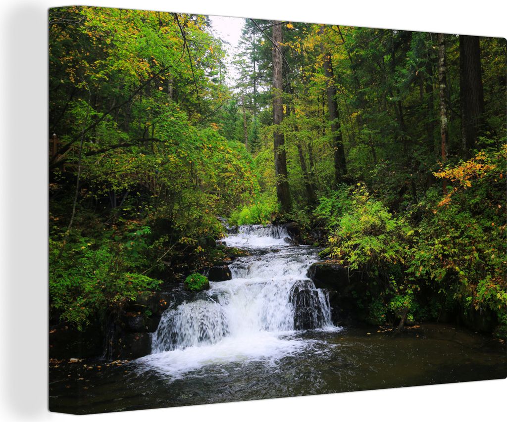OneMillionCanvasses - Leinwandbilder - 140x90 cm, Landschaft des Changbai-Gebirges bei Jilin in China, Wandbilder Kunstdruck Wanddekoration - Fot...