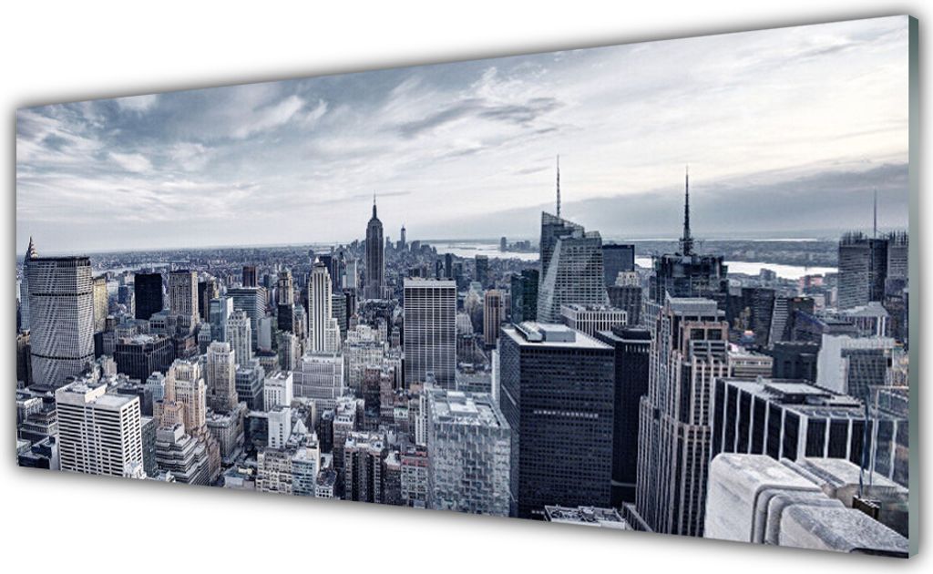Acrylglasbilder 125x50 Wandbild Druck Stadt Gebäude