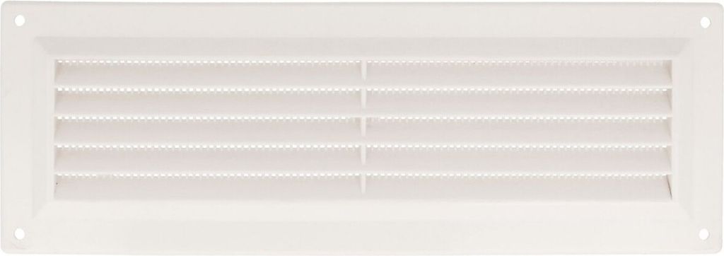 Lüftungsgitter mit Insektenschutz Weiß Kunststoff Insektenschutzgitter 260x90mm