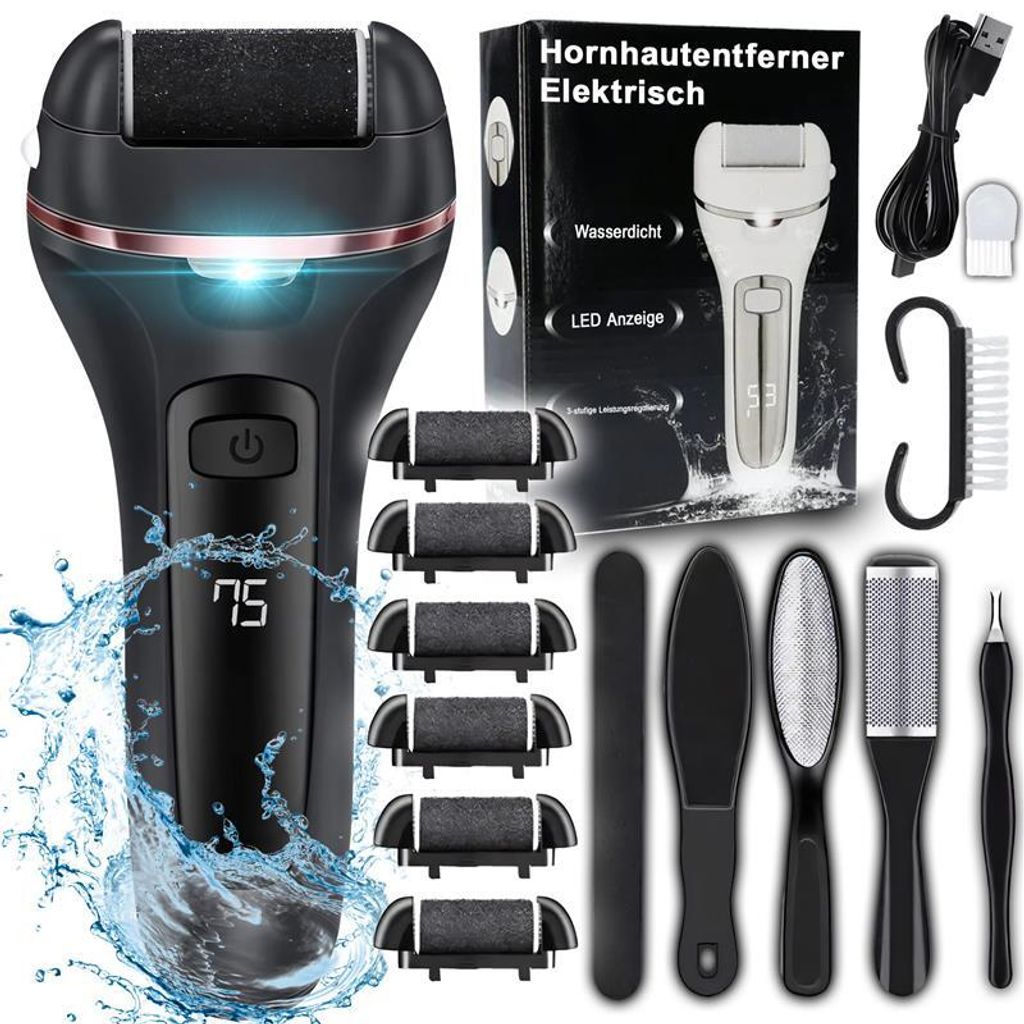 Hornhautentferner, Elektrischer Fußschleifer mit 2 Produktbild