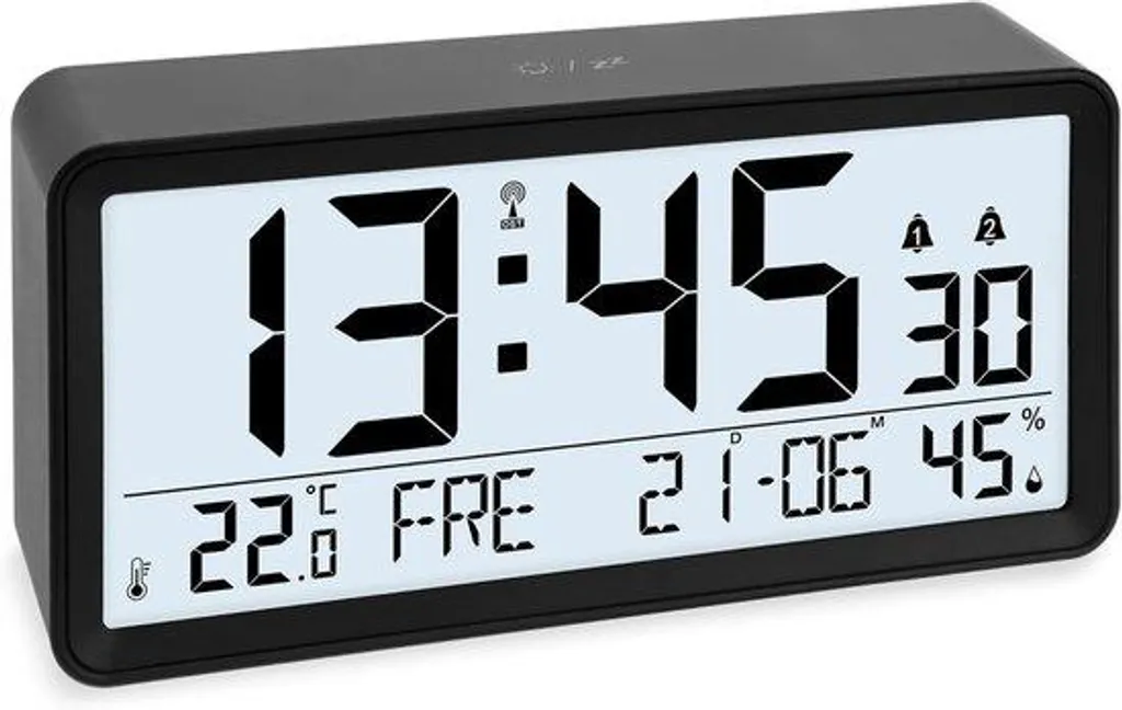 Réveil Numérique pour Senior avec Grands Chiffres et Station Météo