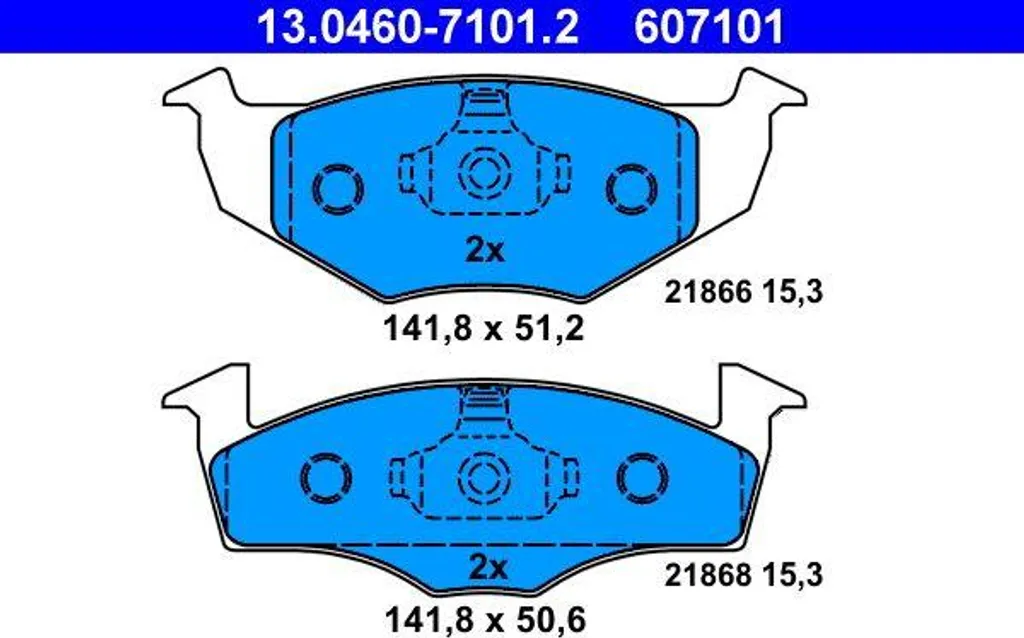 Plaquettes de frein OE 140698151B Performance et Longévité pour Polo