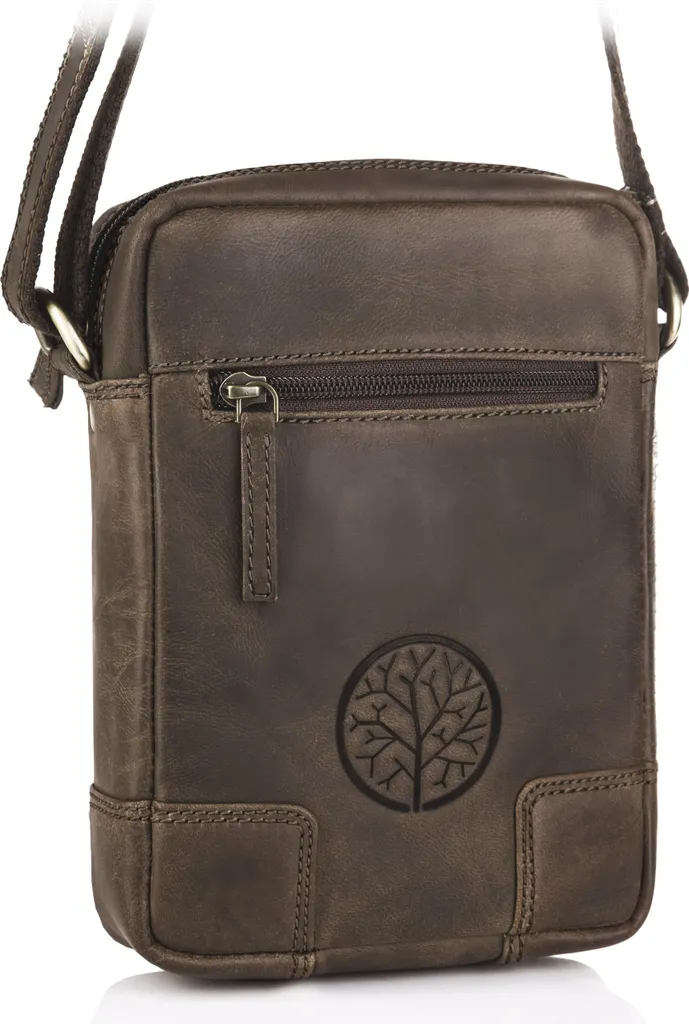 Borsello Braun TBG-HT-105: Pelle Hunter per l'Uomo in Movimento
