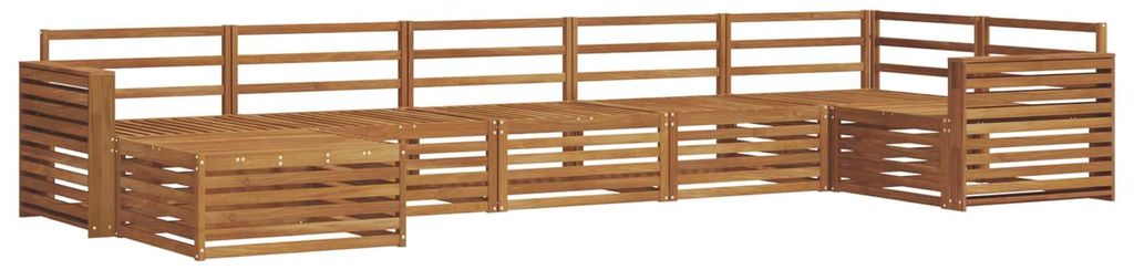 vidaXL Outdoor-Sofagarnitur 7 pcs Natur