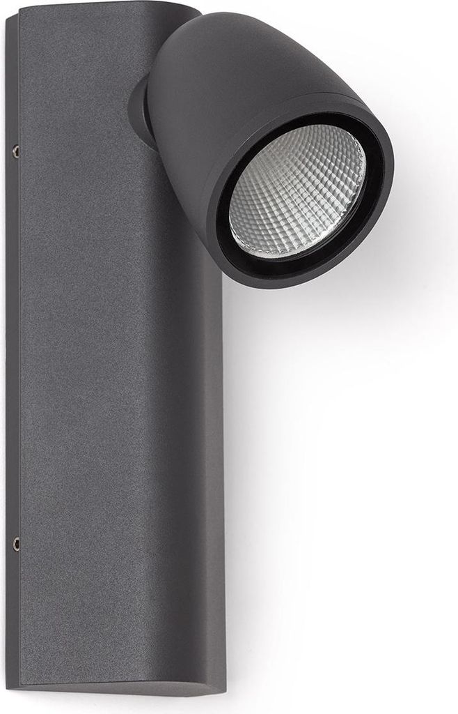 LED Wandleuchte Außen 6W Aluminium Abel Dunkles Grau