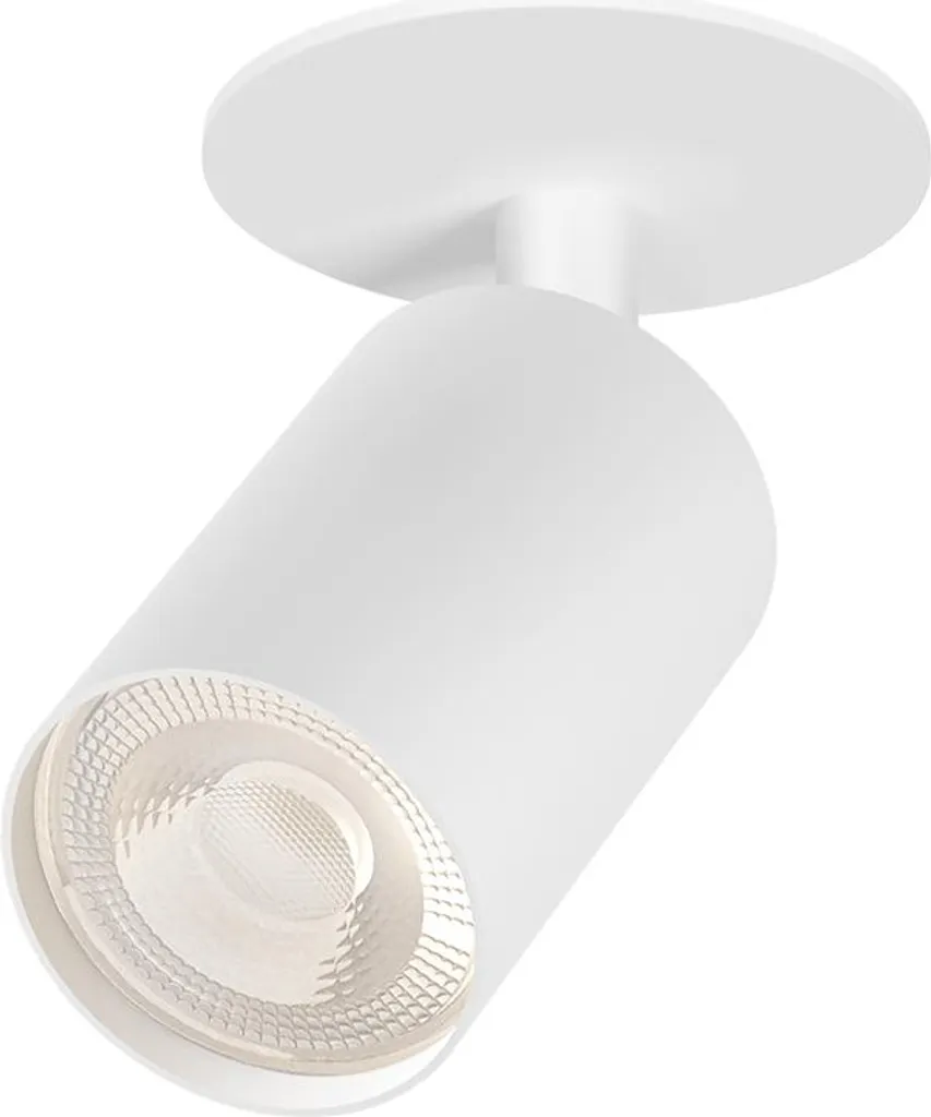 Faretto a Soffitto Bianco 1 Fiamma GU10 - Lampada Incasso Orientabile