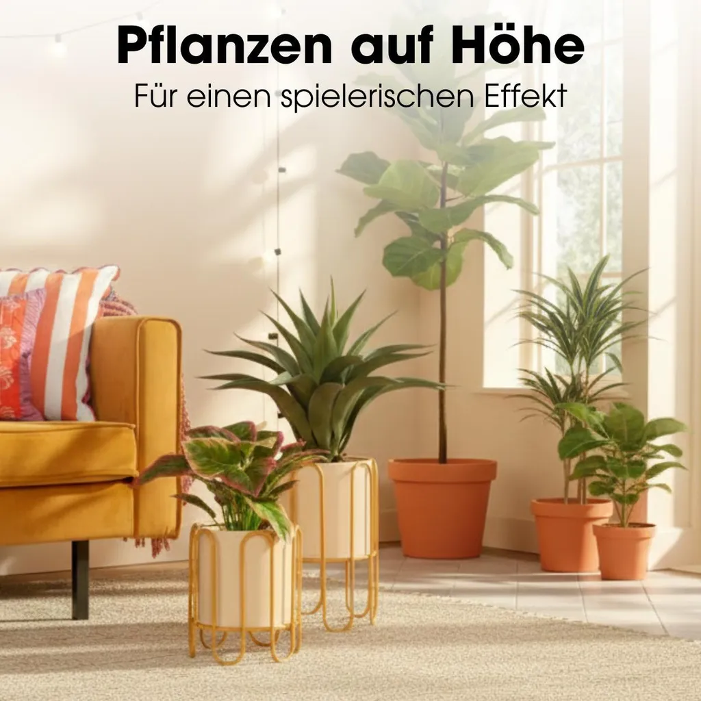 Support Plante Intérieur Marron en Fer - Créez votre Jardin d'Hiver - 6