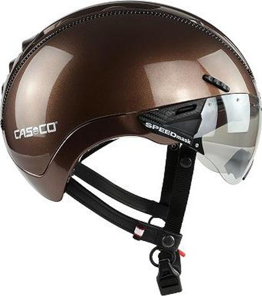 Casco ROADster Plus inkl. Visier, Farbe:Braun metallic, Größe:S (50-54 cm)