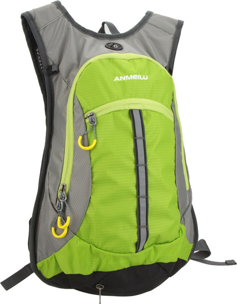 Lixada Outdoor-Radrucksack, 15L Rucksack, Bergsteigertasche, Mountainbike-Rucksack, Reiserucksack, Wandern, Camping, Laufen, Grün