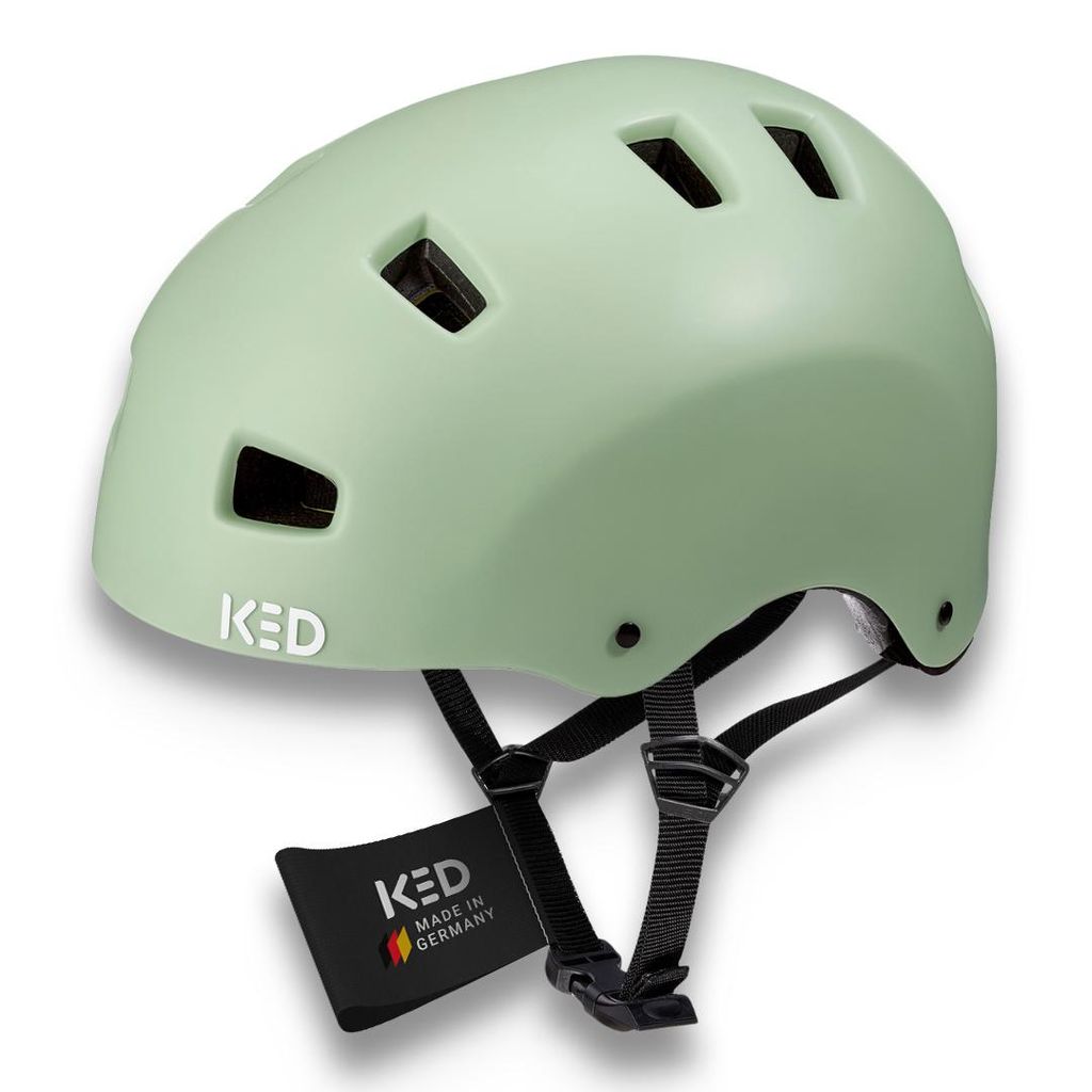 KED Citro City Fahrradhelm – Maxshell Schutz, K-Lock Verschluss Und Sichtbarkeit Farbe: light sage matt Größe: 54-58 (M)