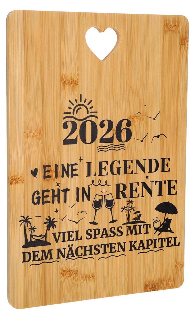 Ruhestandsgeschenk, Ruhestandsgeschenk für Männer, Schneidebrett aus Bambus, Ruhestandsgeschenke für Frauen, Geschenke für Kollegen (28 cm x 22...