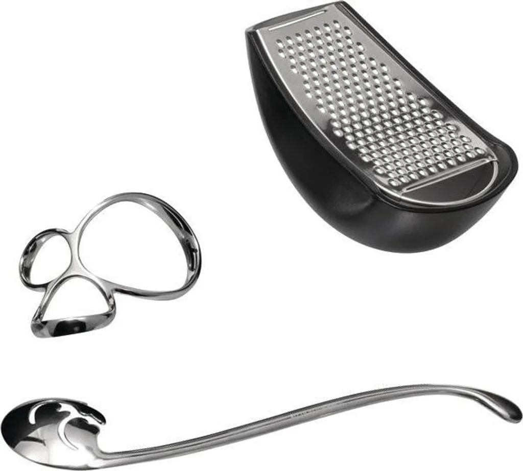 Alessi MMI31SET Kit Pasta 3 Pezzi | Acciaio e Resina | Regalo Cucina Top