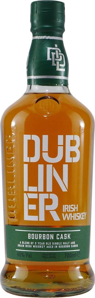 A bottle of Dubliner Irish Whiskey.