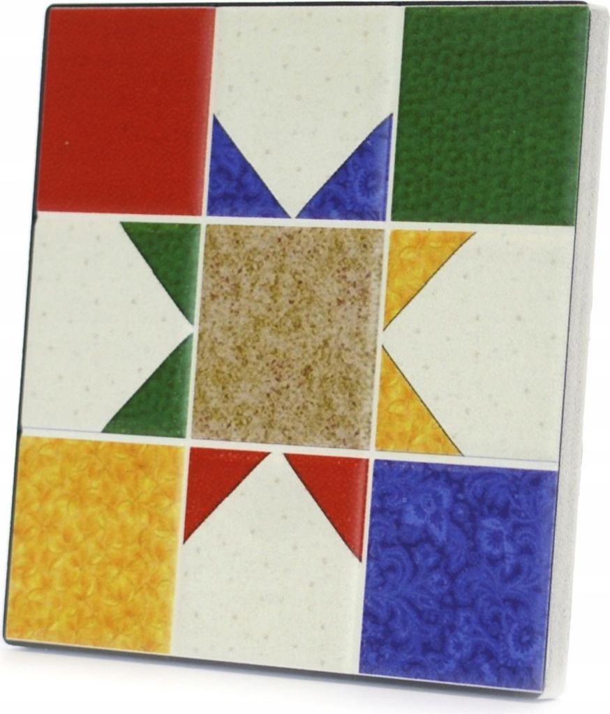 Keramik Untersetzer Geometrisch Topfuntersetzer 11x11cm Modern Design Kork Hitzebeständig