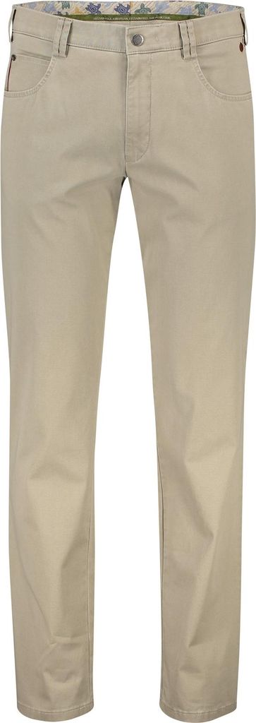 Meyer Baumwollhose Diego beige einfarbig