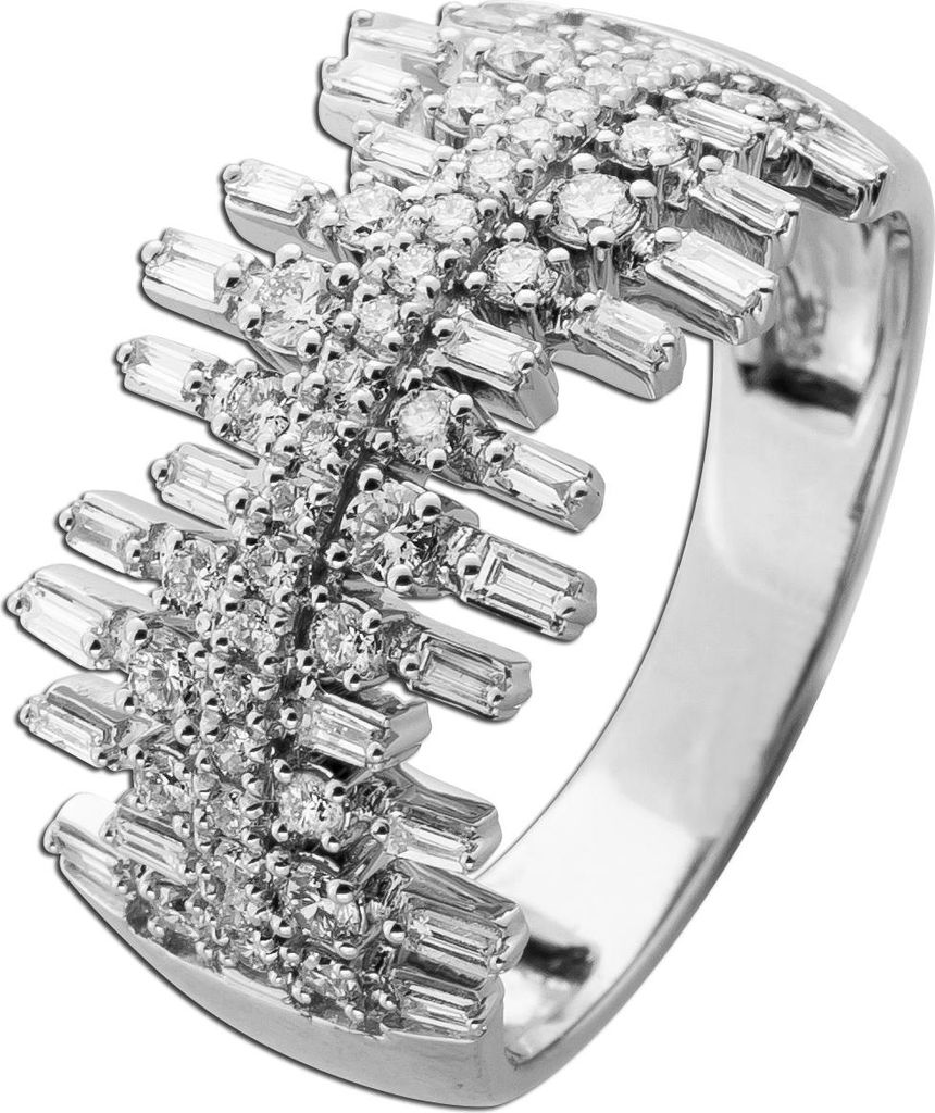 Diamant Ring Weißgold 585 14K Natur Diamanten 1.0ct 20