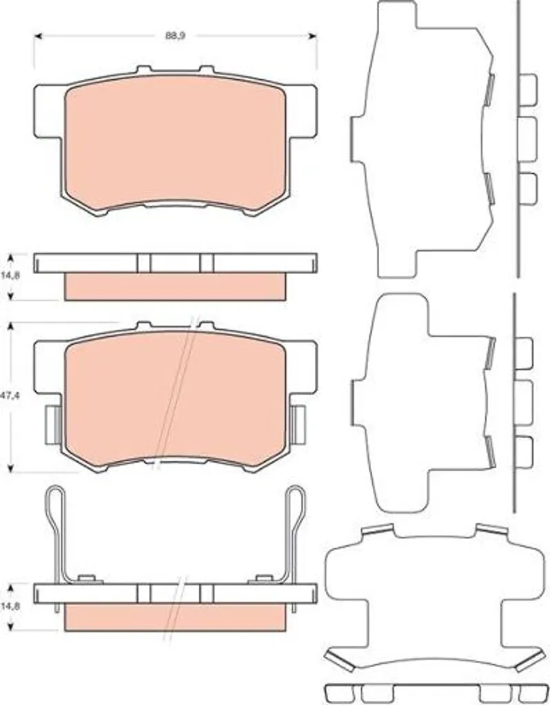 Finis les bruits de freinage avec les plaquettes GDB3447 OE 43022TM8G01