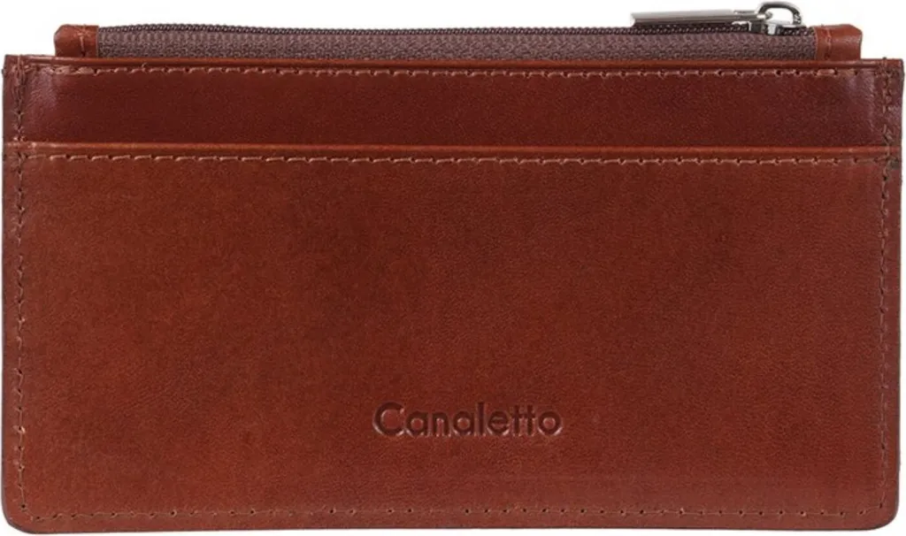 Portefeuille italien en cuir véritable souple pour hommes actifs