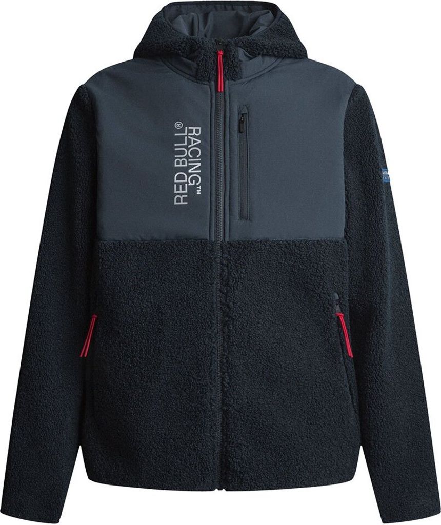 Red Bull Racing Sherpa Fleece Hybrid Hoody Jacke Blau L Mann Blau L
