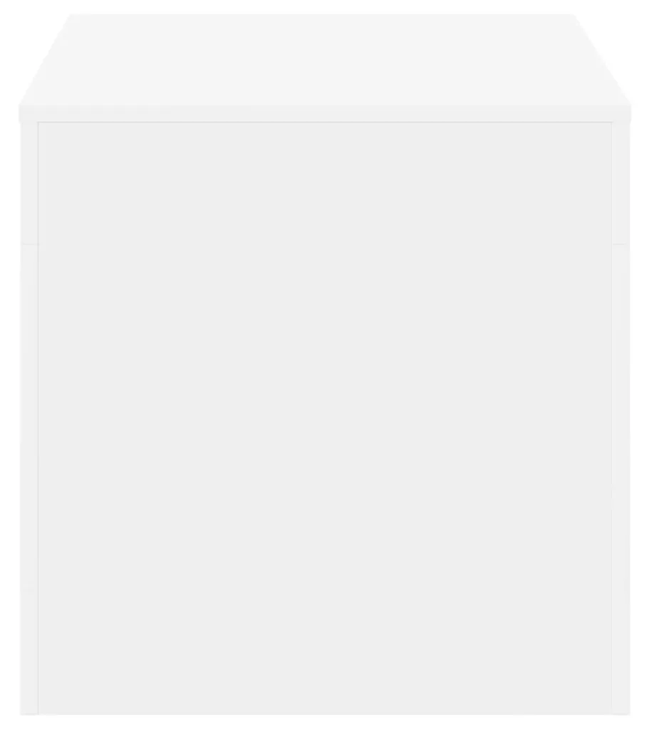 vidaXL Meuble de Rangement Blanc Brillant Design Moderne pour Salon