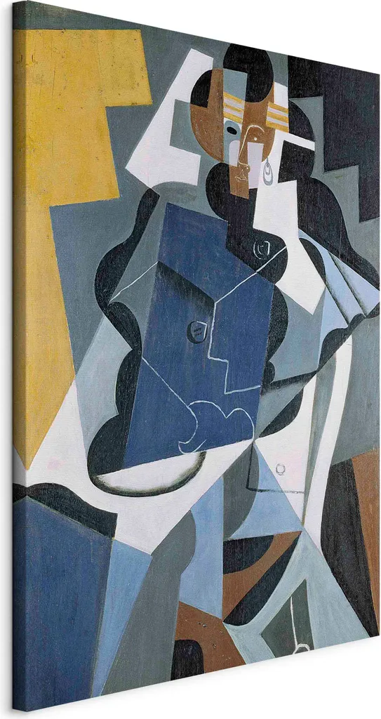 Quadro Juan Gris Figura di donna su Tela - 80x120 cm Grande Formato