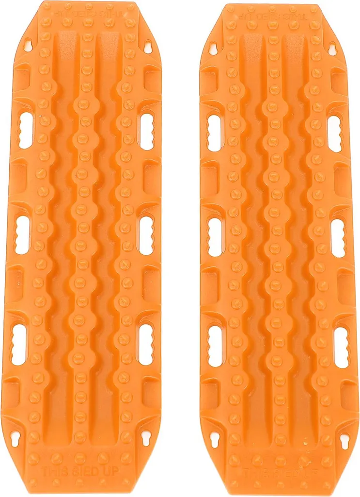 1 paio di RC scala di sabbia antiscivolo plastica Crawler auto recupero rampe bordo per SCX24 1/24 Arancione