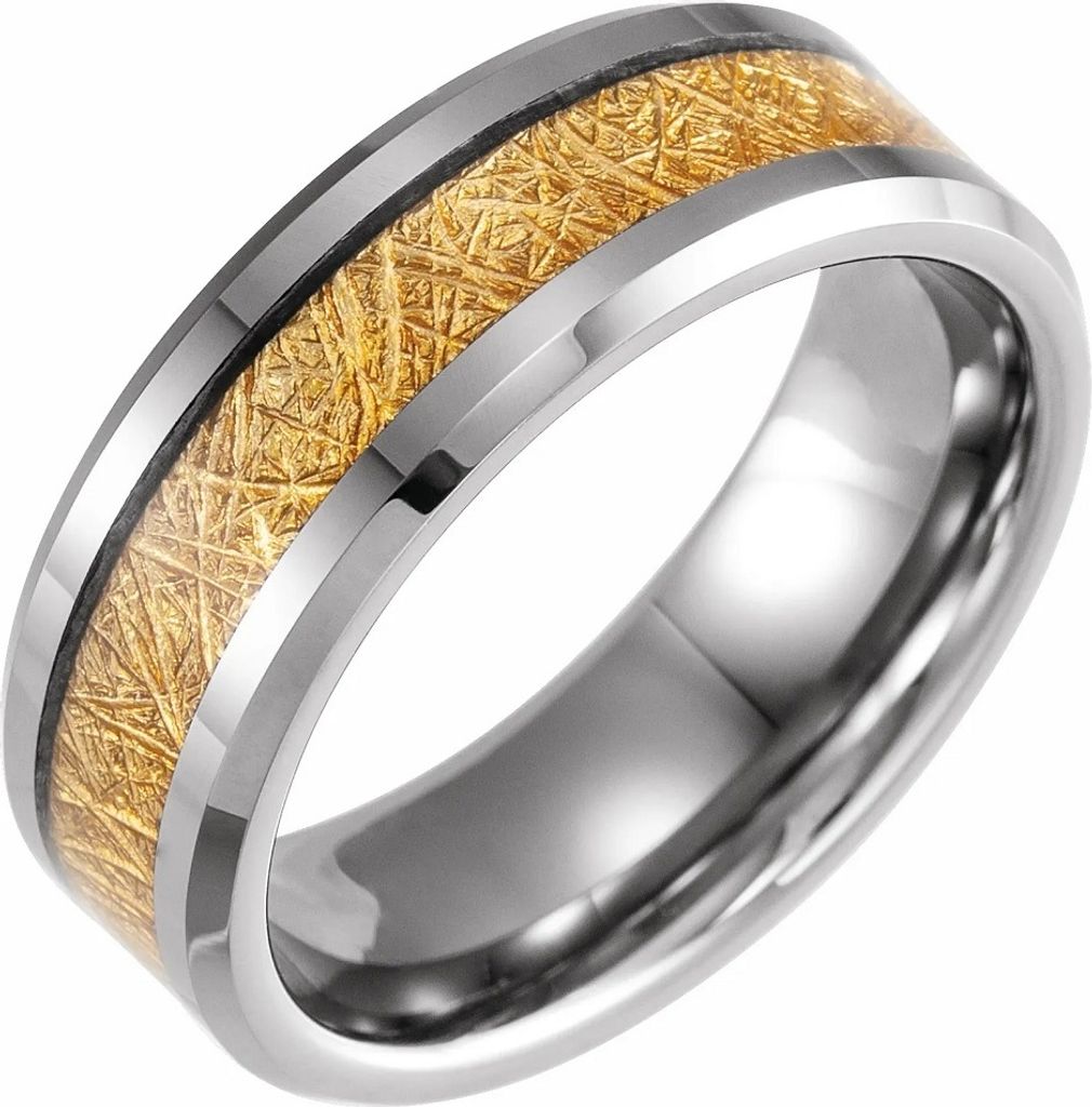 Eleganter Wilson Ring in Silber und Gold - 65mm für Herren KP32378