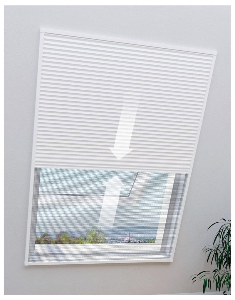 Livarno Home Faltplisee Dachfenster Insektenschutz Produktbild 