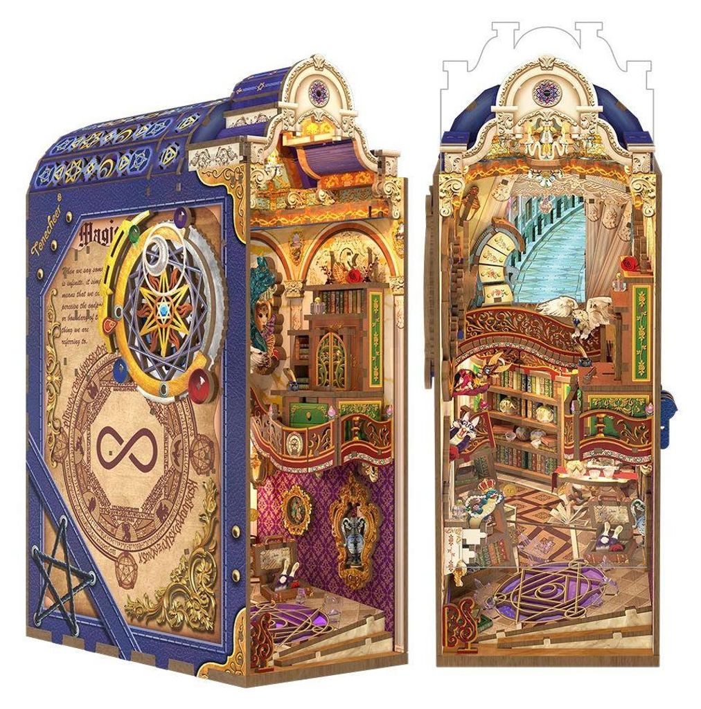 3D-Puzzle, Bucheckernmagische Bibliothek, Holz, Tonecheer, Produktbild 