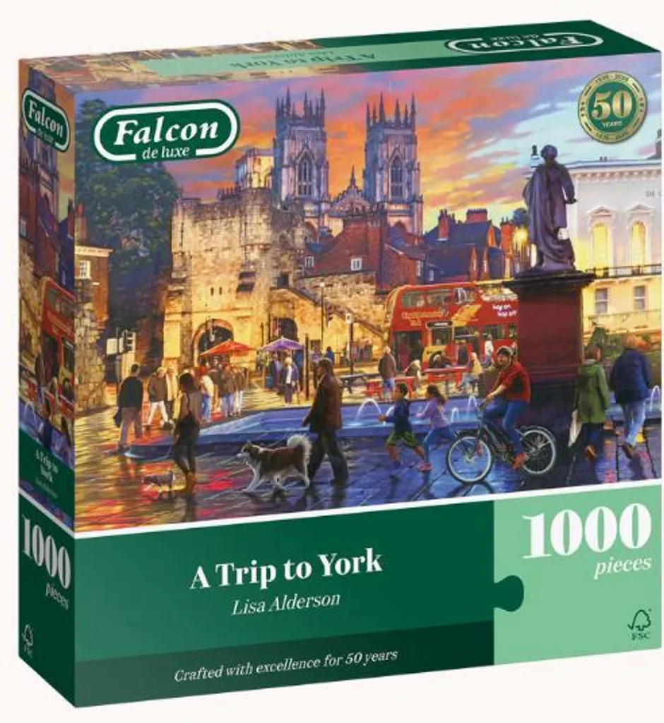Falcon de luxe 1110500189 Puzzle Ville 1000 pièces finition premium