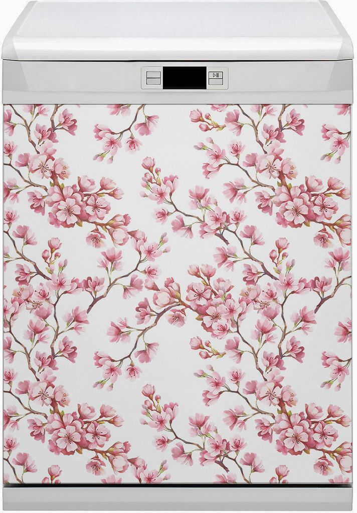 Magnete Küche Magnetmatte Magnet für Spülmaschine Abwaschbar Nachbildung 60x70 cm - Blumenkirsche