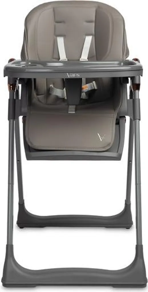 Chaise d'alimentation bébé Vars grise idéale pour diversification repas - 5