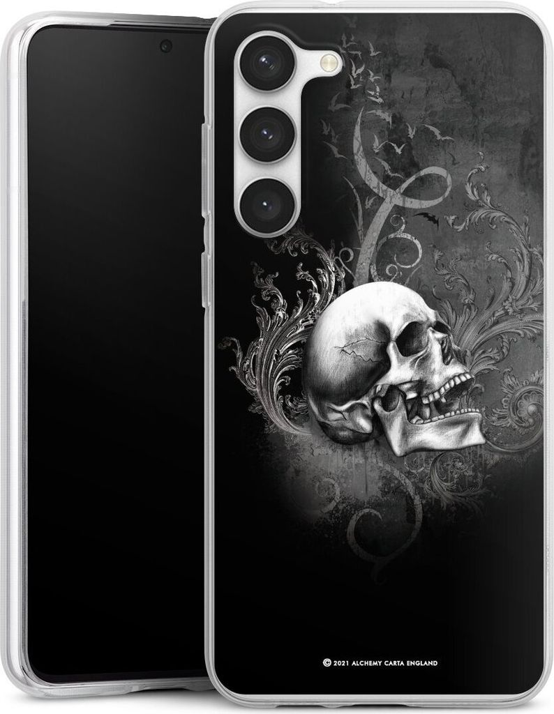 DeinDesign Handyhülle für Samsung Galaxy S23+ Silikon Hülle Case Smartphone Schutzhülle Gothic Schädel Totenköpfe