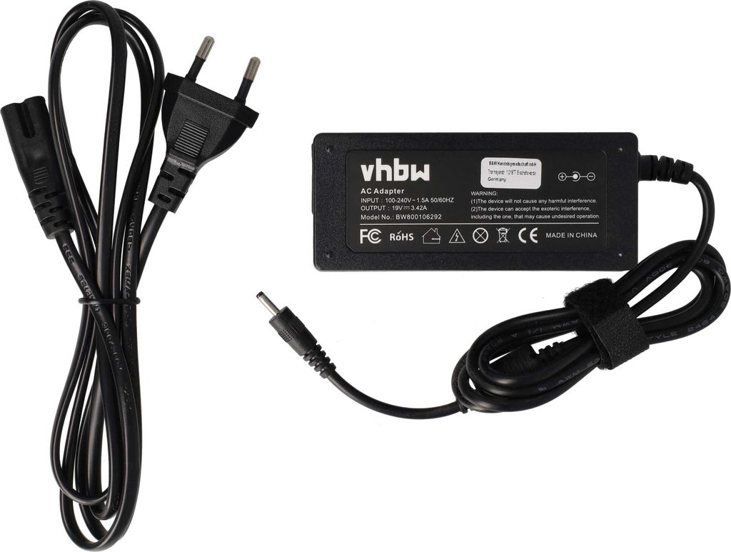 vhbw Netzteil kompatibel mit Acer Chromebook 13 CB5-311, W 700 P, W 700 4G, W 700 Notebook - 200 cm, 65 W