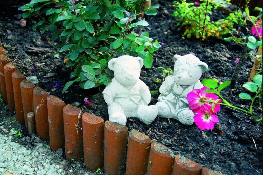 Statue de Jardin Ours Pierre : Décoration Extérieure Stable et Antigel